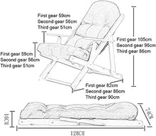CDFC Regolabile Salotto Patio Sedie Regolabile Pieghevole Pieghevole Pieghevole Ergonomico Sedia a Sdraio Pedica Imbottita Sedie da Prato Imbottito Sedia Sun Lounger Sedia Poltrona BRAC