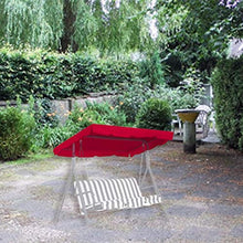 heresell Dondolo di ricambio per dondolo da giardino a 3 posti, impermeabile, copertura per panca a dondolo a 3 posti, giardino, per esterni, patio Yard Seat, 249 x 185 x 18 cm