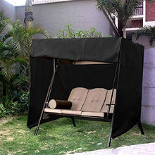 Copertura Altalena, Copertura per Dondolo da Giardino Impermeabile, Copertura Amaca Resistente per Esterni, UV-Resistente Copertura Dondolo Durevole Utilizzate In Giardini Aperti (223*152*183cm,Black)