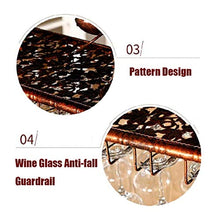 zxcvb Cremagliera del Vino A Soffitto Creativo, Supporto per Calici Appesi A Soffitto, Display per Decorazioni Industriali, per Cucina da Bar (Bronzo)