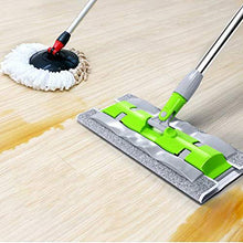 SSAYY Spray Mop Mop Piatto per Uso Domestico/Impugnatura in Spugna/Ruota di 360 Gradi/Design della Sospensione/Asta in Acciaio Inossidabile di Alta qualità