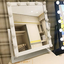 Specchio per Trucco a LED 3 Temperature di Colore Superficie dello Specchio HD Oscuramento Continuo Angolo di Rotazione di 360 ° Specchio per Trucco Professionale
