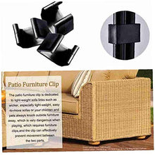 TongICheng Clip Couch Sofa Connect Clamps, Divano allineamento connettore Fissaggio Clips 6cm Mobili di plastica Clip per Esterno Giardino Patio Mobilio Decorazione Domestica 10PCS