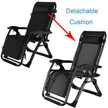 SHUAIIJUAN Sedia per il tempo libero domestico Folding Zero Gravity Lounge Chair for Relaxing Sdraio Sdraio Patio Recliners Sedia for Giardino Bar a bordo spiaggia di campeggio della piattaforma 150kg
