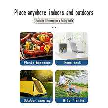 Rund Table De Pique-Nique Plante Et Plage Set De Table Et Chaises En Allegamento D'alluminio avec 4 SIÈGGES pour intérieur, EXTÉRIEUR, Camping, Fête, Barbecue, Jardin(Color:Verde)