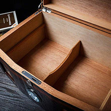 CLJ-LJ Accessori Sigaro con Cedar impiallacciatura di Legno visivi Cigar Humidor scatole Trasparenti della Vernice
