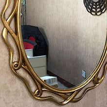 IG Specchi per Specchi per Specchi da Parete per Soiorno American Country Wall Hanging Bagno Bagno Specchio Oro Oval Bedroom Vanity Specchio