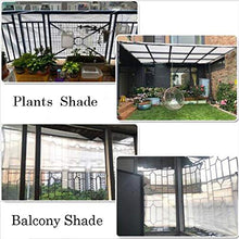CYY 85% Rete Ombreggiante con Occhielli,7x13ft/2x4m Telo Ombra da Giardino con Bordo Nastrato/Isolamento Termico,per Balcone Serre Cortile(Bianca)