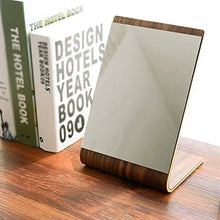 Specchio di Trucco Desktop Mirror Semplice Legno massello spogliatoio Specchio Portatile di Legno Desktop Mirror Pieghevole di Bellezza