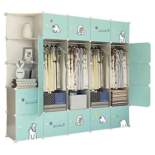 ZHICHUAN Guardaroba Assemblato Guardaroba Moderno Armadio Camera da Letto per Bambini Memoria Modulare Molti Set Di Dati Abiti Giocattolo Alloggiamento Vetrine Gioielli 72x18x72in Guardaro