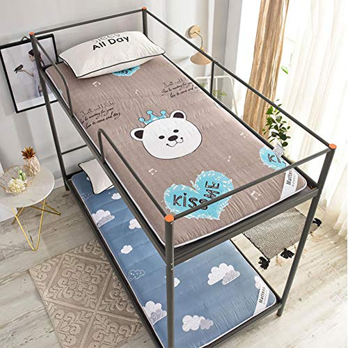 YXXCD Thick Tatami Materasso, Pieghevole Materasso Letto Futon Giapponese Mantieni Caldo Materasso Terra Student Tappetino Camera da Letto Dormitorio-Grigio 150x200cm(59x78inch)