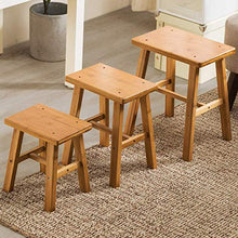 CCLLA Sgabello Sgabello per Doccia Sgabello con Gradino Pedale in Legno massello Sgabello Piccolo per Seduta Comodino Impermeabile Antisettico Panca Alta Sgabello Antiscivolo (Dimensioni: 33x27x35
