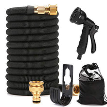 N/AA Outdoor Portatile Pulito Irrigazione Pistola Ad Acqua Automatico Telescopico Tubo Ad Alta Pressione Lavaggio Auto Giardino Irrigazione Pistola (Nero-Standard Europeo, 7.5m)