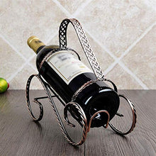 Leifeng Tower Classico Wine Rack Ferro Battuto Materiale, Rattan, Bottigliera, Insieme del Vino Wine Rack (Color : Bronze)