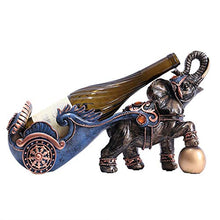 Creativo Wine Rack Desktop Wine Rack, European Elephant Resin Wine Rack, Luxury Wine Bottle Display Rack, Utilizzato in soggiorno, bar e cucina, Bronzo