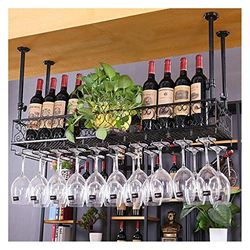 CCFENG Titolare Vino Rosso di Vetro, Supporto di Vetro Vino mobilia Appeso, Titolare Calice, Supporto del Vino Rosso, Barra Porta Vetro Appeso, Supporto di Vetro Appeso Europea