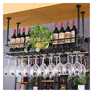 CCFENG Titolare Vino Rosso di Vetro, Supporto di Vetro Vino mobilia Appeso, Titolare Calice, Supporto del Vino Rosso, Barra Porta Vetro Appeso, Supporto di Vetro Appeso Europea
