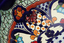Cerames Juanetta - Lavabi da appoggio rotondi messicani | Lavabo Talavera in ceramica 40 cm dal Messico | Motivi decorativi colorati