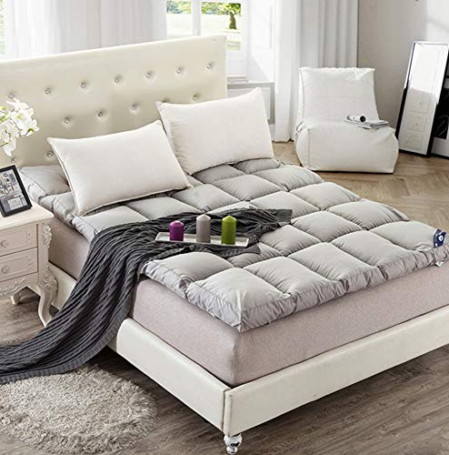 Materassi letto Coprimaterasso Futon Cotone Tatami Tappetino Antiscivolo Pieghevole Poliestere Materasso Traspirante Student Dormitory (Cuscino non incluso) / Gray / 150x200cm