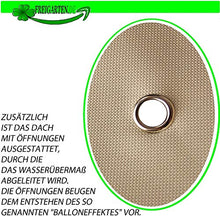freigarten.de - Tetto di ricambio per gazebo 3 x 4 m, impermeabile, materiale: PVC Panama Soft 370 g/m² ultra spesso, modello 5