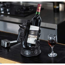 XLBAXLJ Dark Horse Wine Rack, Fumetto Creativo Sveglio del Vino della casa cremagliera Champagne Decorazioni per la Veranda Ufficio Soggiorno Camera da Letto