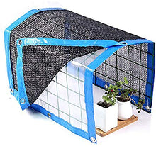 BYWWANG 2x2M Balcone Addensato Schermo Solare Coperta Isolamento Termico Rete di Protezione Solare Gancio a Rete Giardinaggio Piantare Ombra Rete
