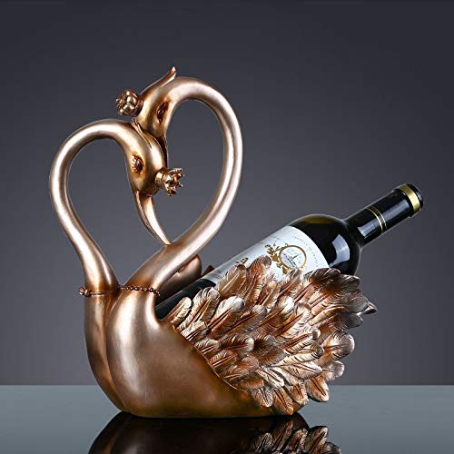 Kjsdzh Decorazione Decorazione Creativa Americana Moderna della Cremagliera del Vino Adatta per L'Ingresso dell'Armadio del Vino Tavolo da Bar Portabottiglie da Casa, Portabottiglie A Forma di Cuore