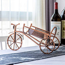 Portabottiglie singolo in ferro, portabottiglie decorativo da pavimento per carrozza romana, decorazione di mobili/A / 33.5×12×19.5cm