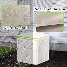 LOZOXO Copertura per condizionatore d'aria centrale, antistrappo e resistente alle intemperie, protezione invernale AC per esterni (M-92 x 92 x 100 cm)