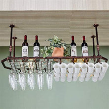 DJSMjbj Pannello Calice di Vetro Rack a soffitto attaccatura del Supporto di Bottiglia del Vino Metallo Calice Bagagli unità scaffali Galleggiante Facile da installare Ripiani Decke (Size : 120cm)