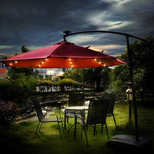 Hengda Patio Umbrella - Ombrellone a 36 LED, con telecomando, impermeabile, senza fili, per giardino, spiaggia, barbecue e campeggio