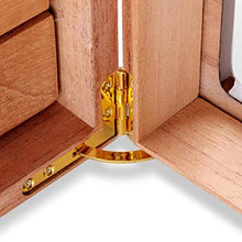 FGDSA Umidificatori,Cigar Mellow Cedar Wood Scatola per Sigari Idratante A Quattro Strati di Grande capacità per Club di Home Office (Colore: Marrone, Dimensioni: 24 * 22 * 24 Cm)