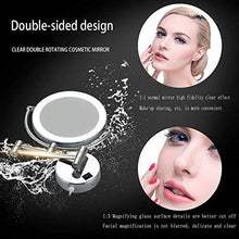 Specchio per Il Trucco Specchio Trucco Parete LED Parete Illuminato Vanity Specchio di Trucco 8 Pollici 3X ingrandimento Quality Specchio da Toilette