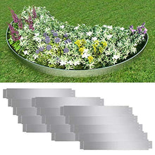 honglianghongshang Barriere e recinzioni Delimitazioni e recinzioni da Giardino Set 15 pz Bordo Prato Flessibile in Acciaio galvanizzato 100 x 15 cm