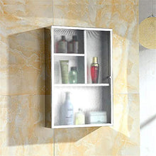 Huangwanru Bathroom Wall Cabinet Montaggio a Parete Governo di immagazzinaggio in Acciaio Inox Ideale for la casa Cucina Bagno Lavanderia Governo della Medicina per Il Bagno