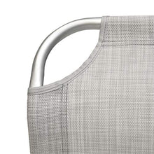 COPPIA Poltrone grigio melange Pieghevoli, Portatili per mare, piscina, giardino, campeggio | 2 PZ Sedie Sdraio da Spiaggia Richiudibili Struttura in Alluminio e textilene | Dimensioni 58Lx64Px108H cm