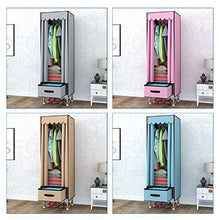 Yuan Ou Armadio Cassetti Non Intrecciati Pieghevole Portable Wardrobe Camera 165 * 39 * 45cm Blu