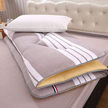 HKX Tappetino Pieghevole Portatile, coprimaterasso Queen-King Tradizionale Futon Lavabile-B 180x200cm (71x79 Pollici)
