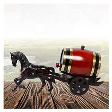 Clubhouse Display Botti Di Vino Decorative Botte di Whisky Da 1,5 Litri, Modello Creativo di Auto Trainata Da Cavalli Ornamenti di Legno per La Casa Forniture per La Decorazione di Nozze per La Conser