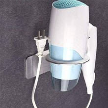 Allettare I titolari Asciugacapelli Asciugacapelli Rack Oro Holder Bagno Holder Vasca di stoccaggio con Ventosa (Colore: Silver)