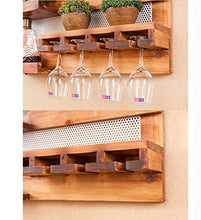 Mensola in Legno a Parete Creativa, portabottiglie a Muro, Decorazione murale Ristorante