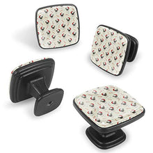 Cane carlino Pomelli per Porta Set di 4 Pomelli per Mobili Manopole per Cassetti Cucina Armadio Vetro