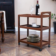 ChangDe Quattro Ruote Portatile Strumento di archiviazione Carrello Cucina Rack in Legno Mobile Multifunzionale Mobile Soggiorno Camera da Letto 59X35X73cm 2 Colori Utility Cart (Color : White)