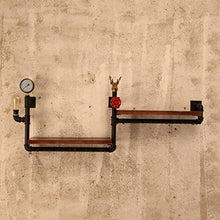 DJSMjbj - Portabottiglie per vino in stile retrò, stile industriale per tubi dell'acqua