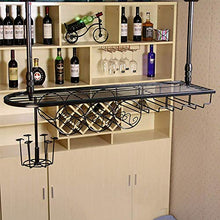 Cremagliera Del Vino Del Metallo Porta Bottiglie E Vetro Portabottiglie Per Vino- Portabottiglie Da Appendere, Portabottiglie Da Vino, Bar Cucina Domestica
