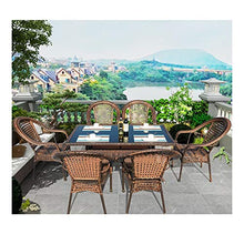 Tavolo in vimini in rattan mobili in patio e set sedia, Set di mobili da giardino in rattan tavolo e sedie patio Set di sedie per la famiglia Mobili per la famiglia Mobili da caffè all'aperto Patio