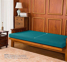 WYZQ Coprimaterasso Futon Elasticizzato Coprimaterasso Futon Futon Coprimaterasso Pieghevole Senza braccioli Copridivano Letto Fodera per mobili (Teal)