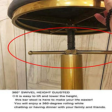 Sgabelli da Bar Sedia 2pcs Home Cucina a 360 ° Girevole regolabile Altezza girevole girevole sgabello da bar senza bracciolo, sgabello da bar moderno, telaio sovradimensionato Regolabile Sgabello da B