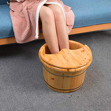 NUBAOgy Barile del Bagno del Piede del Cedro, Pediluvio di Legno, Pediluvio della Famiglia, Pediluvio di Massaggio di Digitopressione, Pediluvio Coperto, Regalo Domestico di Salute, 27cm