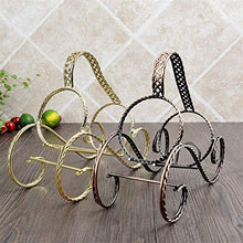 Leifeng Tower Classico Wine Rack Ferro Battuto Materiale, Rattan, Bottigliera, Insieme del Vino Wine Rack (Color : Bronze)
